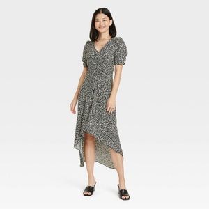 “A new day” gathered front high-low dress